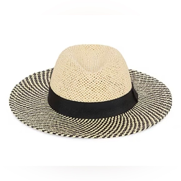 A New Day Black and Cream Wide-Brim Hat - Picture 2 of 5